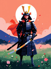 Fototapeta premium Guerreiro Samurai