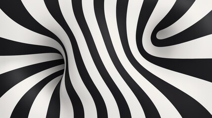 Mind-bending optical illusion of interlocking shapes and swirling patterns, creating an abstract maze of hypnotic visual distortion