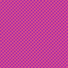 Vibrant Pink Pattern: A lively geometric design with overlapping blue flowers on a pink background, perfect for textile or wallpaper use.