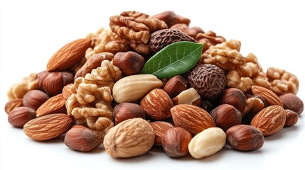 nuts isolated,studio background