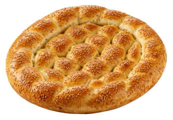 Ramadan Pita isolated on transparent background - Turkish Ramazan Pidesi