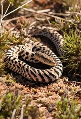 Fototapeta premium snake in the grass