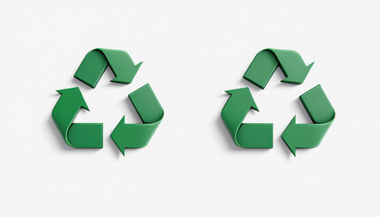 Obraz premium Green Recycle Symbol 3d Render for Eco Projects