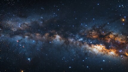 Earth surrounded by the Milky Way galaxy with