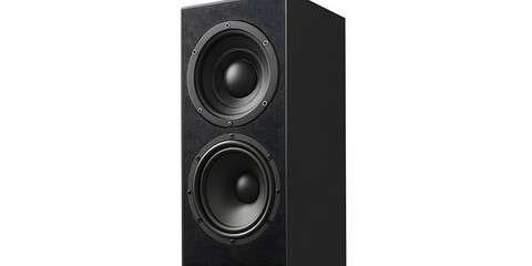 Obraz premium a black speaker with two round speakers