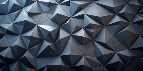Abstract Dark Gray Triangular Geometric Pattern Background Texture