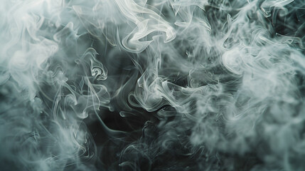 Ethereal Swirls: Captivating Patterns of Smoke Against a Dark Background