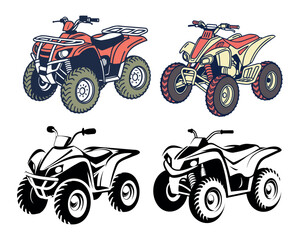 Fototapeta premium ATV icon set