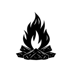 vector illustration of a burning match