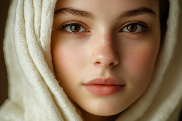 Middle Eastern Arab beauty close-up