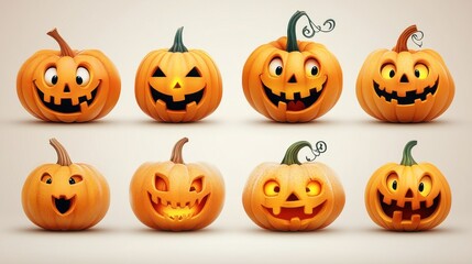 pumpkins isolated,cartoon
