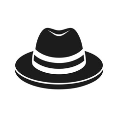 black hat isolated on white