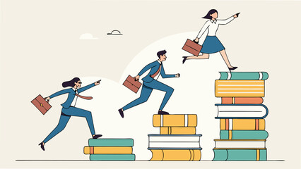 Climbing the Knowledge Ladder: A Businessman's Journey to Success
