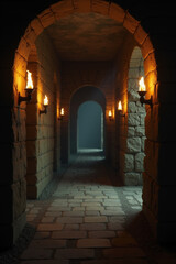 Corridor in the dungeon