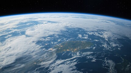 Fototapeta premium Exploring earth's beauty aerial view of our planet space landscape cosmic perspective environmental wonders