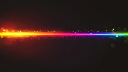 Fototapeta premium blur colorful rainbow crystal light leaks on black background defocused abstract multicolored retro film lens flare bokeh analog photo overlay or screen filter effect glow vintage prism colors