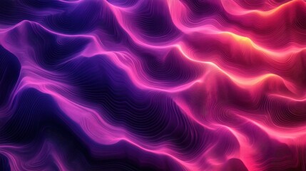 Obraz premium A colorful wave pattern design flowing gracefully with dynamic colors and textures creating movement