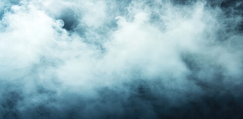 Obraz premium Soft ethereal mist in a dark backdrop creating a mysterious atmosphere, perfect for artistic and thematic design projects or backgrounds