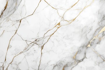 Fototapeta premium Marble texture background with golden lines, white and gray marble pattern for interior design cover or wallpaper, luxury wall art print for home decoration.