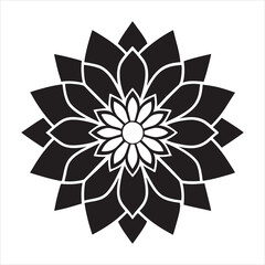 traditional indian mandala design vector art illustration