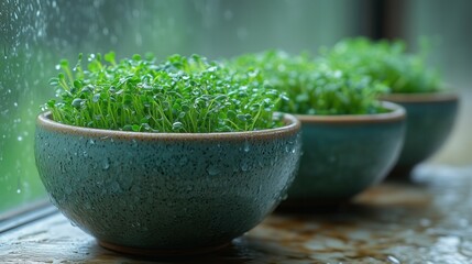 Closeup Chaos Gardening Microgreens