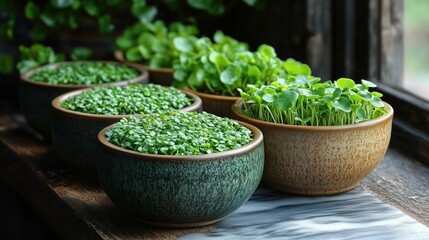 Closeup Chaos Gardening Microgreens