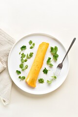 French omelette with cheese