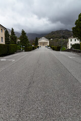 Possagno, Treviso, Italia. March 30 2024. Canova's artworks in the Gypsoteca Museum in Possagno. Sculpture casts and artist's proofs of extreme workmanship and refinement. neoclassical sculpture.