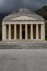 Fototapeta premium Possagno, Treviso, Italia. March 30 2024. Canova's artworks in the Gypsoteca Museum in Possagno. Sculpture casts and artist's proofs of extreme workmanship and refinement. neoclassical sculpture.