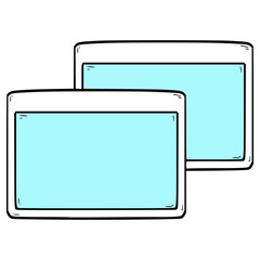 restore down icon illustration hand drawn isolated vector