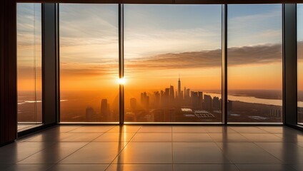 Fototapeta premium NYC Sunrise Panorama