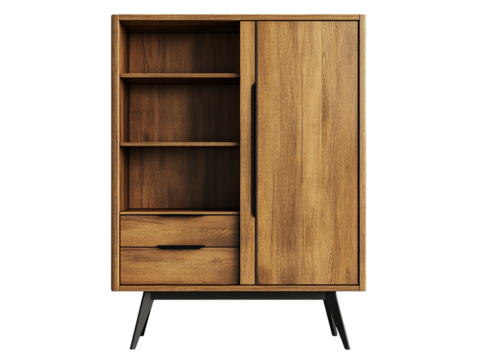 modern wooden cabinet