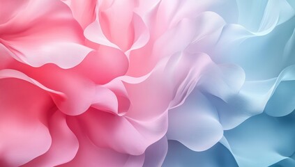 Fototapeta premium Soft Pink and Blue Abstract Background with Flowing Fabric Texture for Artistic and Modern Design Projects