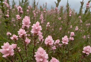 Obraz premium pink flowers in the garden