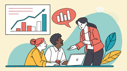 Fototapeta premium business planning concept vector