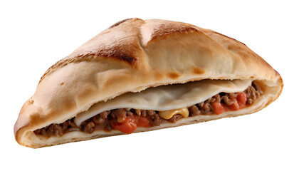 Calzone isolated on transparent background 