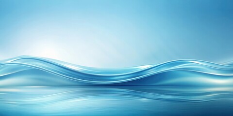 Serene Blue Water Waves Abstract Background Design for Peaceful and Tranquil Mood