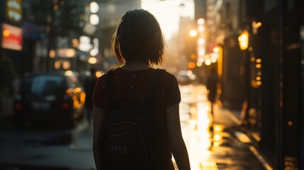 Stylish Woman Walking in Ultra-Detailed Hyper-Realistic Cinematic Scene