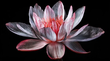Beautiful Water Lily Flower Vertical Image for Creative Projects - Fresh Natural Blossom for Design Inspiration