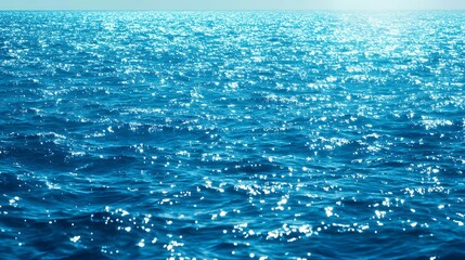 Sparkling Ocean Water Surface Texture Background