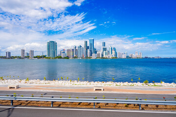 Aerial photo new park along Rickenbacker Causeway Miami 2025