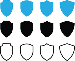set of shields icon set