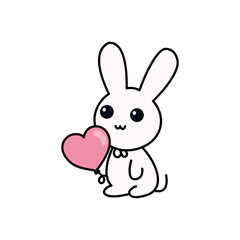 rabbit with heart