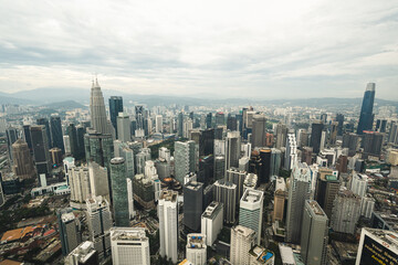 aerial view of metropolitan city
