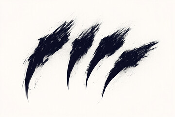 Claws scratches easy editable vector illustration