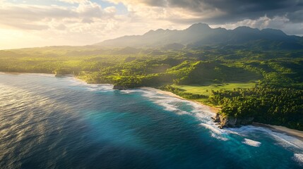 Saman Peninsula Dominican Republic Beach Landscape Picture