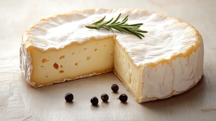 white soft brie cheese isolated,cartoon
