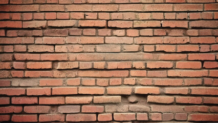 Brick wall background. Old weathered brick wall. Background of old vintage brick wall. Brick wall texture.