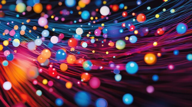 Exploring edge computing in space networks cosmic data visualization digital art abstract gigapixel quality