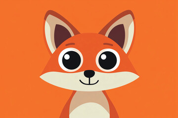 Obraz premium Digital illustration of a cartoon fox with large pixelated eyes in NFT art style